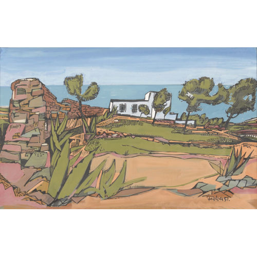FRANZ FEDIER : S�dliche Landschaft am Mittelmeer (DOBIASCHOFSKY AUKTIONEN AG)