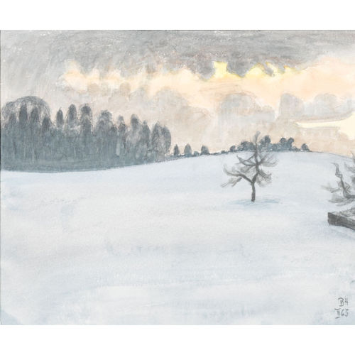 BRUNO HESSE : 'Schnee am Abend' (DOBIASCHOFSKY AUKTIONEN AG)