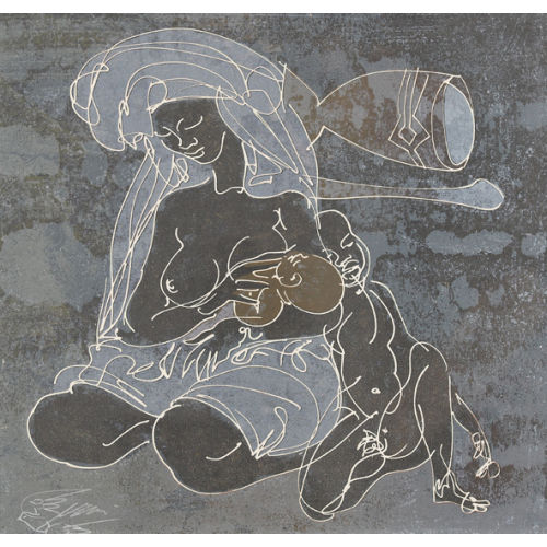 HANS ERNI : La maternit� et l′enfant (DOBIASCHOFSKY AUKTIONEN AG)