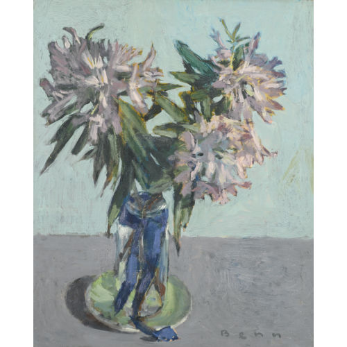 BENEJOU) BENN (EIGTL. RABINOWICZ : Blumenstillleben mit Glas (DOBIASCHOFSKY AUKTIONEN AG)