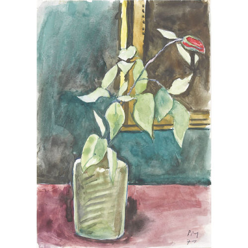PETER MIEG : Stillleben mit Rose (DOBIASCHOFSKY AUKTIONEN AG)