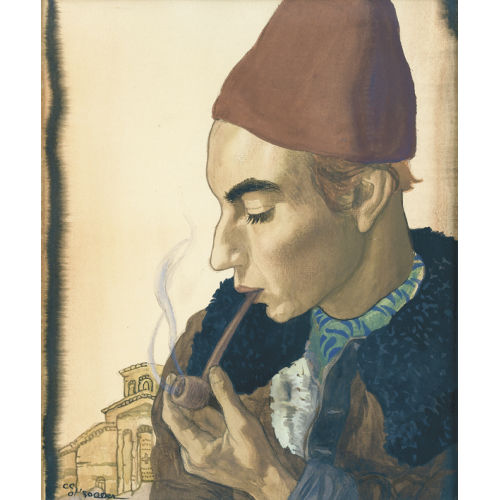 CHARLES CLOS OLSOMMER : Le fumeur de pipe (DOBIASCHOFSKY AUKTIONEN AG)