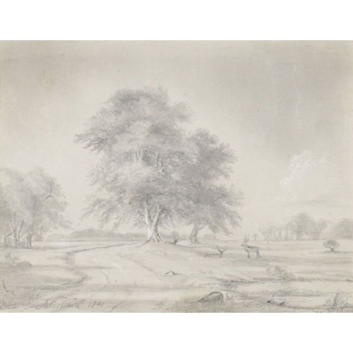 ALEXANDRE CALAME : Baumlandschaft mit Weg (DOBIASCHOFSKY AUKTIONEN AG)