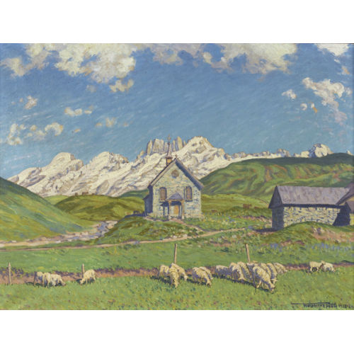 WALDEMAR FINK : 'Sommertag auf der Fiescheralp' (DOBIASCHOFSKY AUKTIONEN AG)