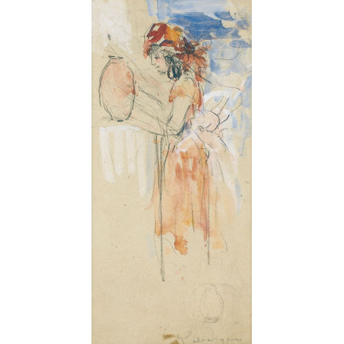 HENRI LEBASQUE : Studie zu einer T�pferin (DOBIASCHOFSKY AUKTIONEN AG)