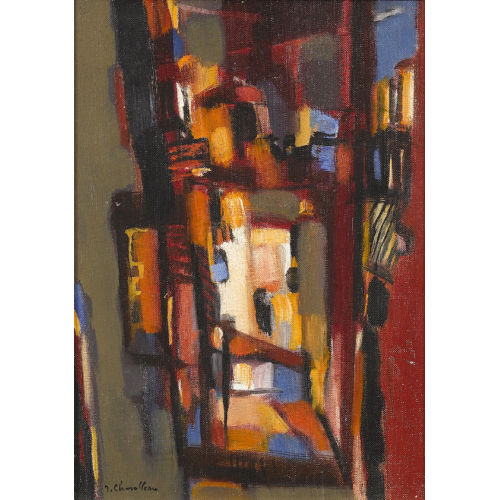 JEAN CHEVOLLEAU : 'Rue rouge' (DOBIASCHOFSKY AUKTIONEN AG)