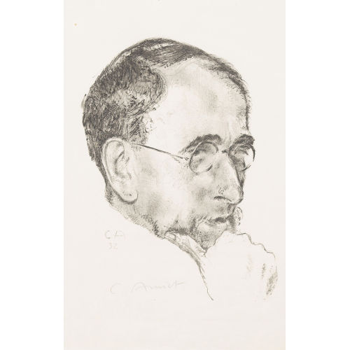 CUNO AMIET : Bildnis Ernst Kreidolf in Dreiviertelansicht (DOBIASCHOFSKY AUKTIONEN AG)