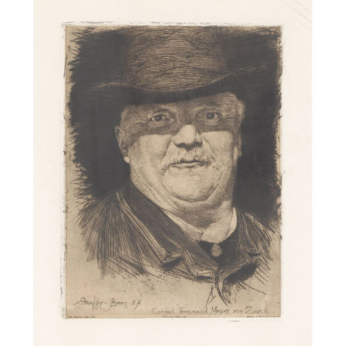 KARL STAUFFER-BERN : Conrad Ferdinand Meyer (DOBIASCHOFSKY AUKTIONEN AG)