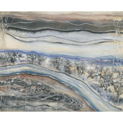 CHARLES CLOS OLSOMMER : Flusslandschaft mit B�umen (DOBIASCHOFSKY AUKTIONEN AG)