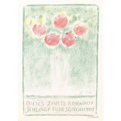 CUNO AMIET : Blumenvase mit Rosen (DOBIASCHOFSKY AUKTIONEN AG)