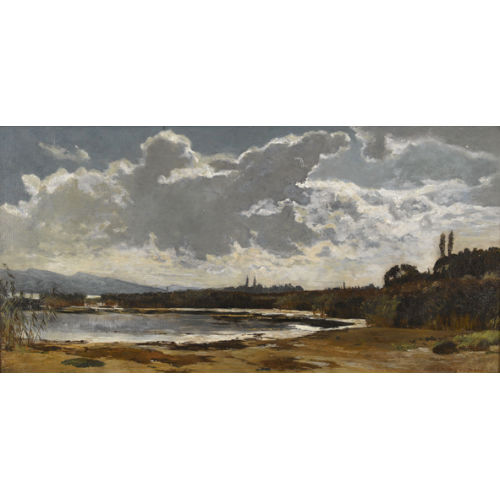 CARL THEODOR) MEYER-BASEL (EIGTL. MEYER : Uferpartie bei Lindau am Bodensee (DOBIASCHOFSKY AUKTIONEN AG)
