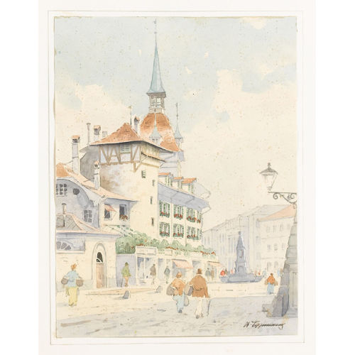 WALTER EGGIMANN : Zwei Ansichten von Bern. Gegenst�cke (DOBIASCHOFSKY AUKTIONEN AG)