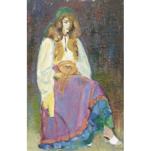 PAUL JAKOB) PAOLO (EIGTL. M�LLER : M�dchen in Tracht (DOBIASCHOFSKY AUKTIONEN AG)