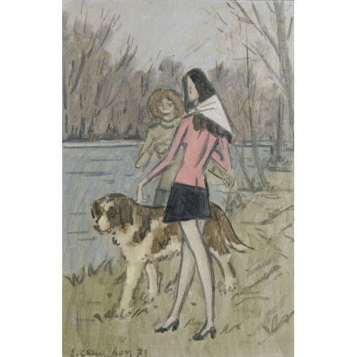 EMILE FRAN�OIS CHAMBON : 'La promenade de Caro' (DOBIASCHOFSKY AUKTIONEN AG)