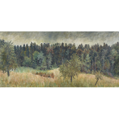 PAUL CAMENISCH : 'Waldrand mit dunklem Himmel' (DOBIASCHOFSKY AUKTIONEN AG)