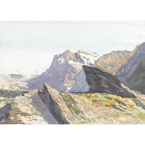 ARMIN BIEBER : 'Wetterhorn und Mettenberg' (DOBIASCHOFSKY AUKTIONEN AG)