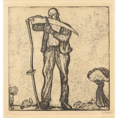 EDOUARD VALLET : Le faucheur (DOBIASCHOFSKY AUKTIONEN AG)