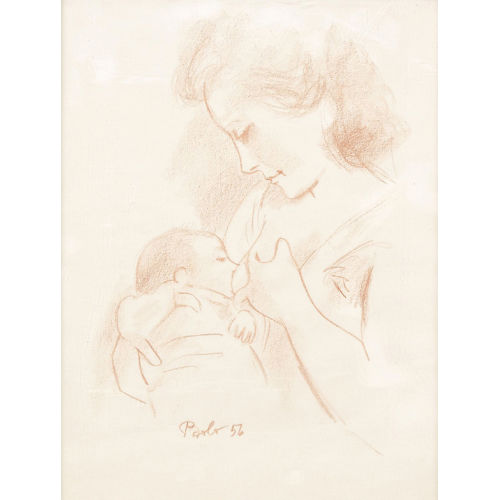 PAUL JAKOB) PAOLO (EIGTL. M�LLER : Mutter und Kind (DOBIASCHOFSKY AUKTIONEN AG)