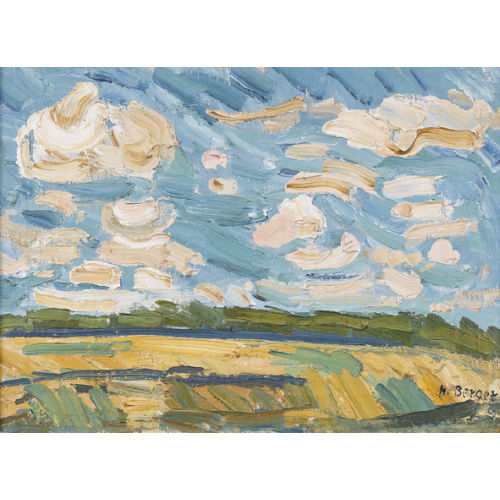 HANS BERGER : Sommerliche Feldlandschaft (DOBIASCHOFSKY AUKTIONEN AG)
