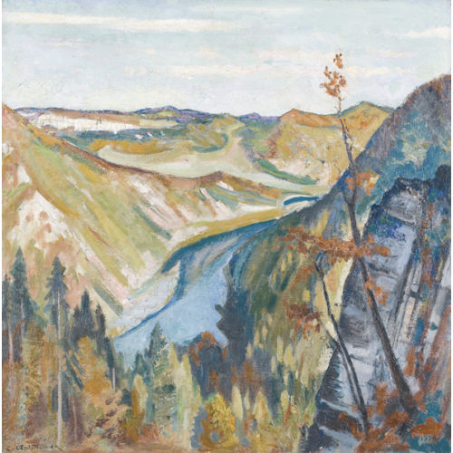 CHARLES L′EPLATTENIER : 'Vue sur Biaufond' (DOBIASCHOFSKY AUKTIONEN AG)