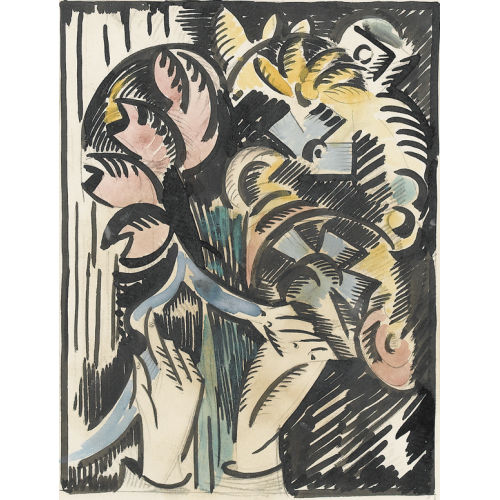 ALICE BAILLY : 'Bouquet de fleurs et mains' (DOBIASCHOFSKY AUKTIONEN AG)