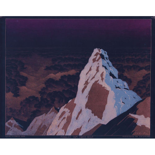 ULRICH WILHELM Z�RICHER : 'Ausblick vom Monte Rosa' (DOBIASCHOFSKY AUKTIONEN AG)