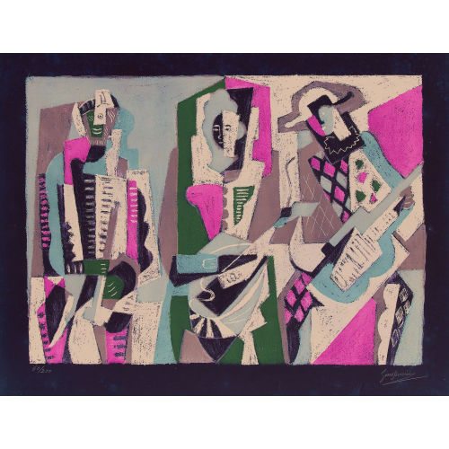 GINO SEVERINI : Commedia dell′Arte (Brighella e Arlechino) (DOBIASCHOFSKY AUKTIONEN AG)