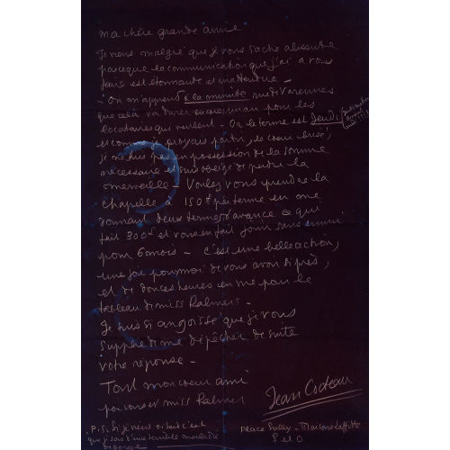 JEAN COCTEAU : Jeune homme (DOBIASCHOFSKY AUKTIONEN AG)