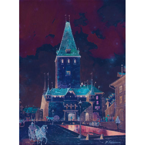 WALTER EGGIMANN : Historische Ansicht des Christoffelturms in Bern (DOBIASCHOFSKY AUKTIONEN AG)