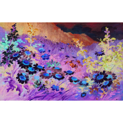 OLGA DERENDINGER-ROUX : Sommerliche Blumenwiese (DOBIASCHOFSKY AUKTIONEN AG)