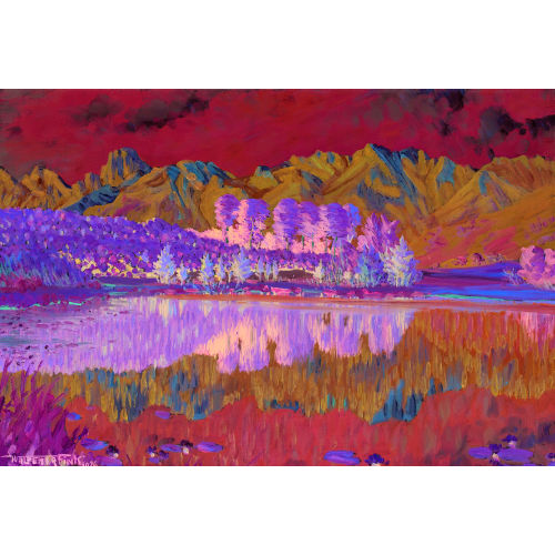 WALDEMAR THEOPHIL FINK : 'Vorabend am Gerzensee' (DOBIASCHOFSKY AUKTIONEN AG)
