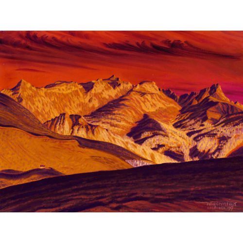 WALDEMAR THEOPHIL FINK : 'Wildhornkette in F�hnstimmung' (DOBIASCHOFSKY AUKTIONEN AG)