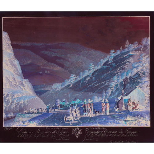 FRANZ NIKLAUS K�NIG : 'Vue de la Reuchenete du Cot� de Bienne' (DOBIASCHOFSKY AUKTIONEN AG)