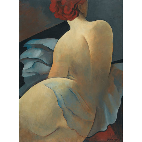 GUSTAVE BUCHET : 'Nu nacr�, draperie bleue' (DOBIASCHOFSKY AUKTIONEN AG)