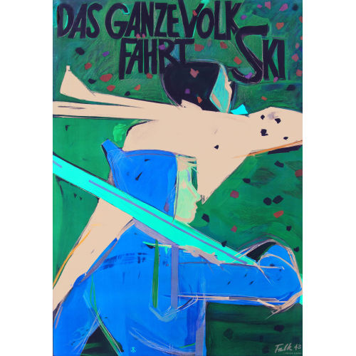 HANS FALK : 'Das ganze Volk f�hrt Ski' (DOBIASCHOFSKY AUKTIONEN AG)