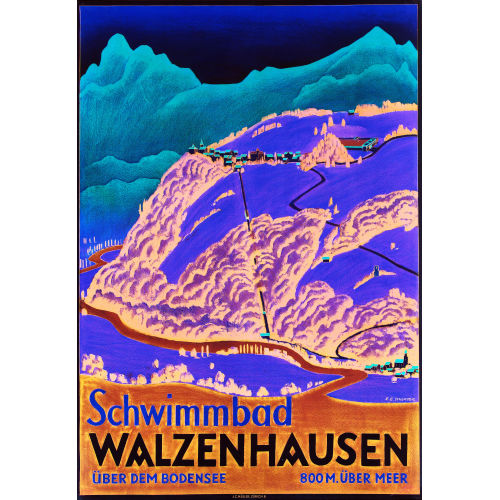 ERNST EMIL SCHLATTER : 'Schwimmbad Walzenhausen' (DOBIASCHOFSKY AUKTIONEN AG)