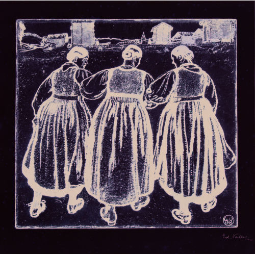EDOUARD VALLET : Trois filles (DOBIASCHOFSKY AUKTIONEN AG)