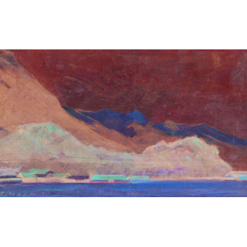 FREDY HOPF : 'Abend bei Interlaken' (DOBIASCHOFSKY AUKTIONEN AG)