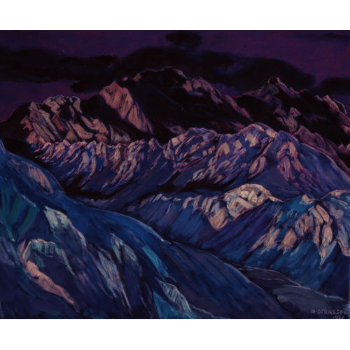 GOTTFRIED STRASSER : Weissmies im Saaser Tal (DOBIASCHOFSKY AUKTIONEN AG)