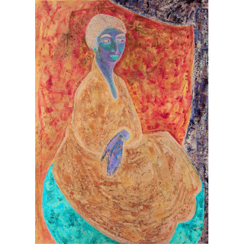 REIDAR S�REST�NIEMI : Sitzende Dame im blauen Kleid (DOBIASCHOFSKY AUKTIONEN AG)