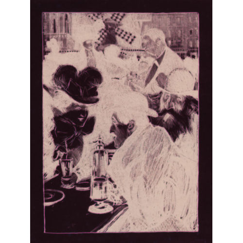 THEOPHILE-ALEXANDRE STEINLEN : Au bar (DOBIASCHOFSKY AUKTIONEN AG)