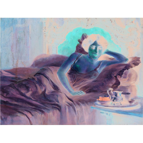 FREDERIC AUGUSTE DUFAUX : Liegende Dame im Neglig� (DOBIASCHOFSKY AUKTIONEN AG)
