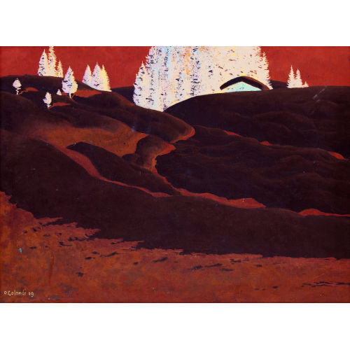 PLINIO COLOMBI : Sonnige Winterlandschaft (DOBIASCHOFSKY AUKTIONEN AG)