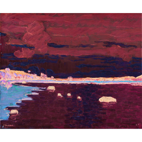 ERNST SAMUEL GEIGER : Sommerliche Uferpartie bei der St. Petersinsel (DOBIASCHOFSKY AUKTIONEN AG)