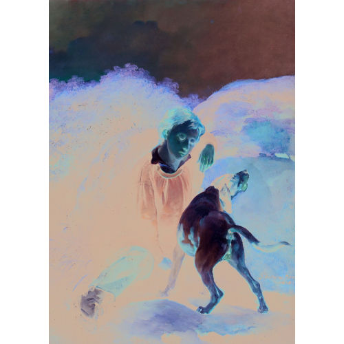 JOSEPH SIMON VOLMAR : Schlafender Knabe mit Hund (DOBIASCHOFSKY AUKTIONEN AG)