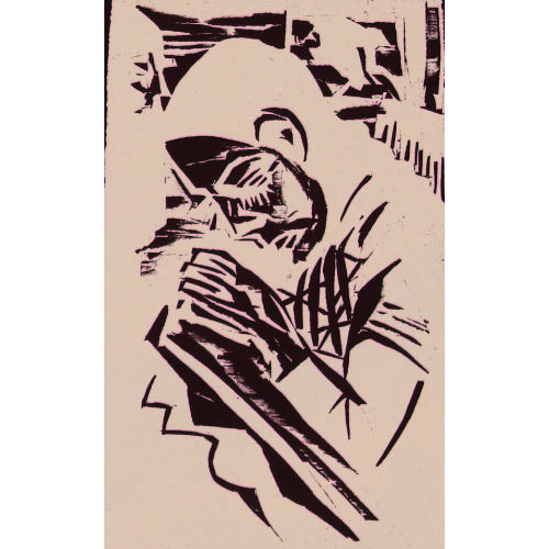 ERNST LUDWIG KIRCHNER : Strickendes M�dchen (DOBIASCHOFSKY AUKTIONEN AG)