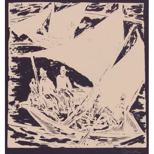 ERNST LUDWIG KIRCHNER : 'Segler bei Fehmarn' (DOBIASCHOFSKY AUKTIONEN AG)