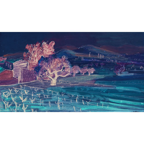 IGNAZ EPPER : S�dliche Landschaft mit Weinreben (DOBIASCHOFSKY AUKTIONEN AG)