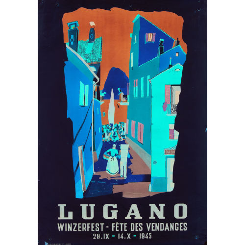DANIELE BUZZI : 'Lugano Winzerfest 1945' (DOBIASCHOFSKY AUKTIONEN AG)