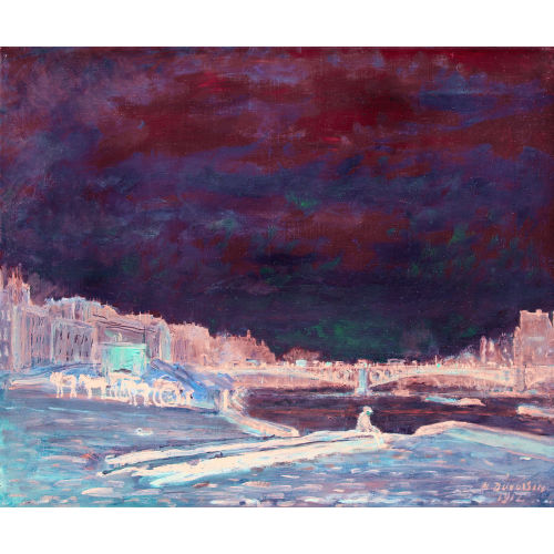 HENRI-GUSTAVE DUVOISIN : 'Le pont des Saints-P�res' (DOBIASCHOFSKY AUKTIONEN AG)
